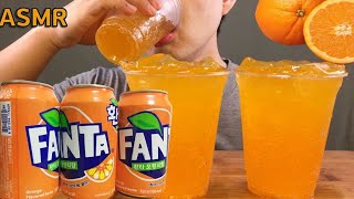 ASMR FANTA DRINKING SOUNDS ORANGE ICE CUPNO TALKING REAL SOUNDS환타 오렌지맛 얼음컵 음료수 먹방 원샷ファンタを飲んでいます [upl. by Eriuqs]