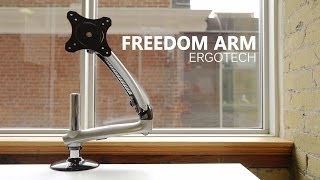 Best Monitor Arm Ergotech Freedom Monitor Arm Review [upl. by Charmain881]