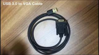 How to Setup USB 30 to VGA Adapter Cable [upl. by Elbertina]