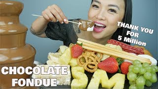 CHOCOLATE FONDUE THANK YOU FOR 5 MILLION  SASASMR [upl. by Archy659]