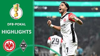 Frankfurt wins outnumbered  Eintracht Frankfurt vs Borussia Mgladbach 21  Highlights  Pokal [upl. by Dnalyram]