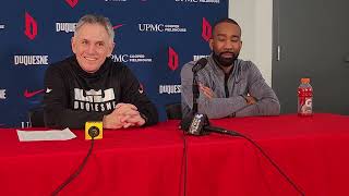 Duquesne MBB HC Keith Dambrot and Associate HC Dru Joyce 2823 [upl. by Rosen]