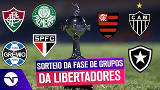 QUEM ESTÁ NO GRUPO DA MORTE CONFIRA O SORTEIO DA LIBERTADORES 2024 [upl. by Bohi]