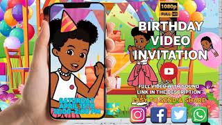 Gracies corner video invitation Gracy corner birthday party [upl. by Aicilas]