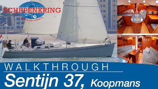 Koopmans Sentijn 37 for sale  Yacht Walkthrough   Schepenkring Lelystad  4K [upl. by Lap]