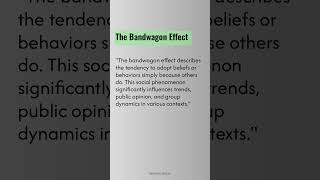 Philosophy Insights  The Bandwagon Effect [upl. by Casilde535]