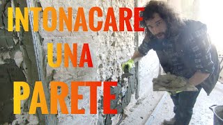 Come fare lintonaco con malta PREMISCELATA [upl. by Eustace]