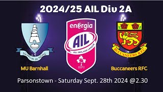 Buccs Vs Barnhall  Sept 2024 [upl. by Sower]