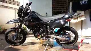 Kawasaki Dtracker 250 Sound test slip on Yoshimura rs2 Exhaust [upl. by Malkin128]