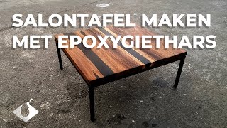 salontafel maken met epoxygiethars [upl. by Jarrad]