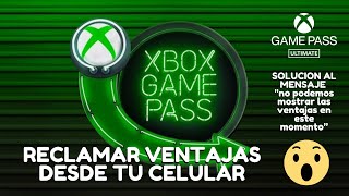 COMO RECLAMAR LAS VENTAJAS OCULTAS DEL XBOX GAME PASS ULTIMATE  DESDE TU CELULAR  FORMA FACIL [upl. by Lana]