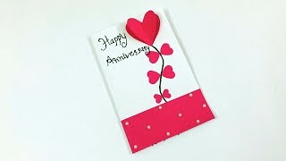 Anniversary Card Tutorial  DIY Anniversary Card  Handmade Anniversary Card Making [upl. by Latimore]