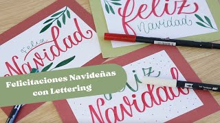 Cómo escribir Feliz Navidad con Lettering en 3 estilos diferentes✨🎄 [upl. by Eilerua]