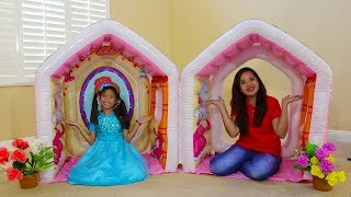 Wendy Pretend Play w Giant Indoor Inflatable Playhouse Kids Toy [upl. by Eudocia372]