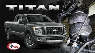 In Action Nissan Titan XD Air Suspension  Airbag Man Kit RR4695 [upl. by Hainahpez]