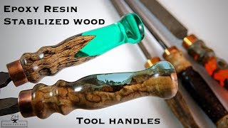 Epoxy resin amp stabilized wood tool handles [upl. by Pytlik763]