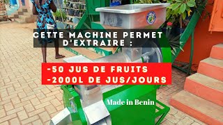 Cette machine permet dextraire 50 différents jus de fruits Bio [upl. by Jeralee7]