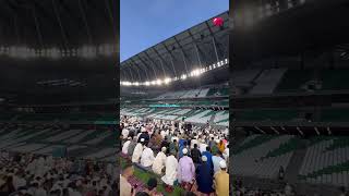 Qatar community offers Eid Al Fitr prayers at Education City Stadium [upl. by Tsai]