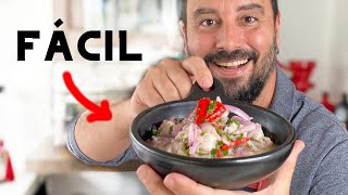 ¡¿Cómo hacer un Ceviche Peruano Casero  Receta Fácil y Rápida  Tulio Recomienda [upl. by Sral33]