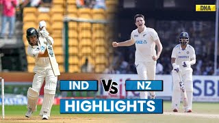 IND VS NZ Highlights 1st Test New Zealand Beat India By 8 Wickets End 36 Year Wait For Test Win [upl. by Acissaj]