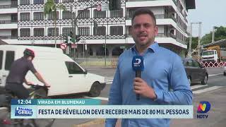 Festa de Réveillon em Blumenau deve receber mais de 80 mil pessoas [upl. by Farnsworth103]