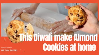 Almond Cookies baking youtube food biscuit almond cookies nelsonthecakecrafter diwalispecial [upl. by Elac]