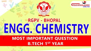 RGPV Engineering Chemistry Most Important Question for RGPV Bhopal 1st Year BTech [upl. by Enelyw]