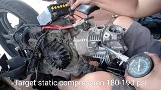 Mio Static COMPRESSION target 180190psi [upl. by Glinys]