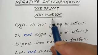 🔥 How to change Negative to Interrogative in English Grammar  learningenglish grammarguide [upl. by Odnavres920]