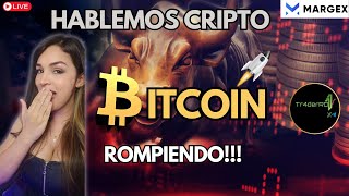 Bitcoin Rompiendo Resistencias 🔥hablemosCripto con Trader RD [upl. by Liamaj486]