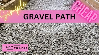 How to Make a Gravel Path  The Easiest and Cheapest Way [upl. by Cummins]