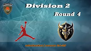 Atlasbasket  Div 2Round 4  SPARTANS vs VIKINGS [upl. by Sukhum]