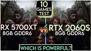 RX 5700 xt Vs RTX 2060 super  Test In 10 Games  Which Is Powerful [upl. by Nylkcaj]