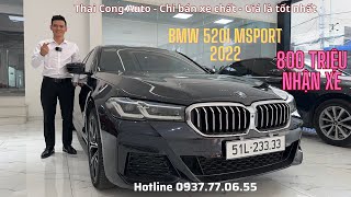 Cận cảnh BMW 520i Msport 2022 nhập Đức 100 nay lỗ sặc máu 1 tỷ 5 khi mua 0937770655 [upl. by Loralie]