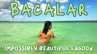 BACALAR  Our favorite LAGOON of all time  The most beautiful lake in MEXICO [upl. by Ahsenot]