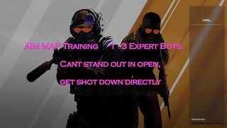 CS2 AIM map training AK on Extreme lvl 5 bots 31 only got parts of sec to shoot before you die D [upl. by Diannne]