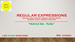 Oracle Regular Expressions  REGEXPlike substr instr count replace [upl. by Checani233]