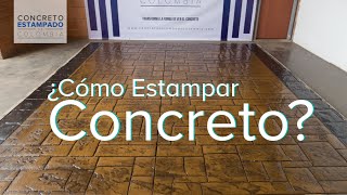 Concreto Estampado  Muestra 2 [upl. by Ajiat449]