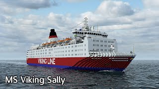 Minecraft MS Viking Sally VIKINGLINE  The most popular ferry made by MeyerWerft [upl. by Ardyth]