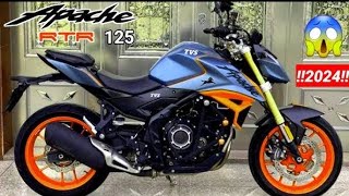 Apache 125 new model 2024 💥 Upcoming new apache rtr 125 Launch date in India Details review 🤩🤩 [upl. by Alpheus]