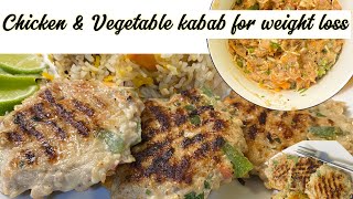 Diet Chicken Recipe for weight loss  juicy chicken and vegetables kababs best to lose weight [upl. by Ammadas]