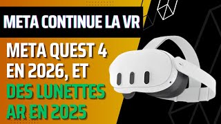 Nouveau casque VR Meta Quest 4 et 4s pour 2026 Quest 3s pour automne 2024 et lunettes AR [upl. by Ailemap]