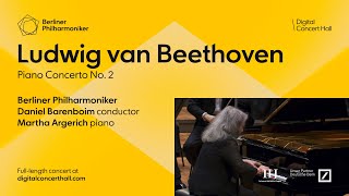 Beethoven Piano Concerto No 2  Argerich · Barenboim · Berliner Philharmoniker [upl. by Lorou636]