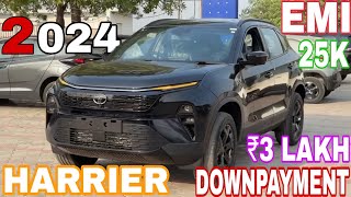 TATA Harrier 2024 Dark Edition Finance EMI ✅️  Down Payment 😱  Easy Loan Details [upl. by Lohse]