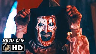 TERRIFIER 2  Art VS Sienna Part One 2022 Movie CLIP HD [upl. by Darooge953]