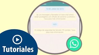 Qué significa el código de seguridad cambió en WhatsApp [upl. by Ikey]