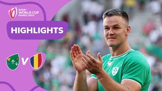 Sexton sets RECORD on Ireland return  Ireland v Romania  Rugby World Cup 2023 Highlights [upl. by Dranoc456]