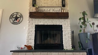 How to Faux Brick a Fireplace [upl. by Safko415]