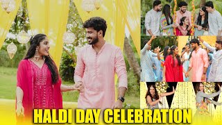 HALDI DAY CELEBRATION 💛  ANJITHA ❤️ AMAL  PULLOTHI [upl. by Rednal]