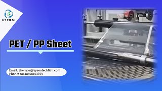 PET Sheet  PP Sheet  Blister Packaging  PET Sheet Calendering Process [upl. by Oinigih451]